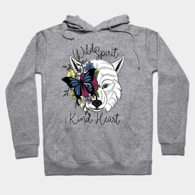 Wild Spirit ~ Kind Heart Hoodie by MonarchGraphics